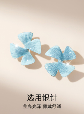花朵耳钉女高级感气质
