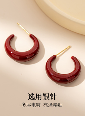 耳环高级感轻奢小众气质