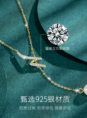轻奢小众设计感银颈链纯银