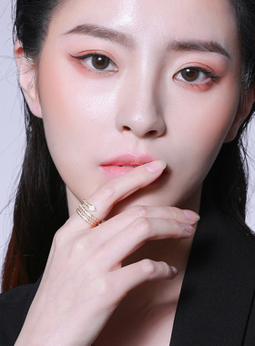 蛇形时尚戒指女男ins潮小众设计