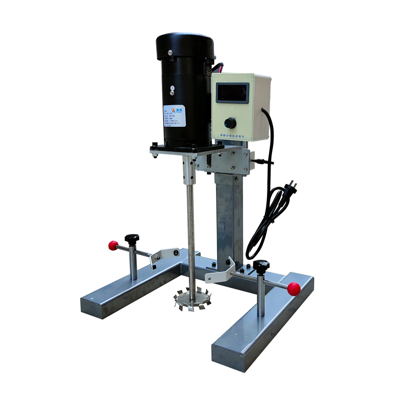 实验室小型高速静音分散机油漆涂料油墨颜料胶水搅拌机手电动升降-图3