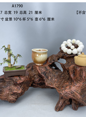 天然根艺木头根雕摆件家居摆设风化枯木随形摄影道具原木底座A9