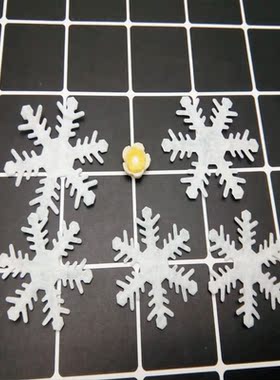 雪花不织布不织布雪花片早教