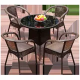 Наружный стол и стул Courtyard Open -Air Outdoor Healsure Столы балконы и комбинированные стул Стул Раттан Трехэк -Кусочек стул стула Villa Garden