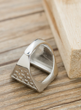 方形活口绿松石未镶嵌戒指空托