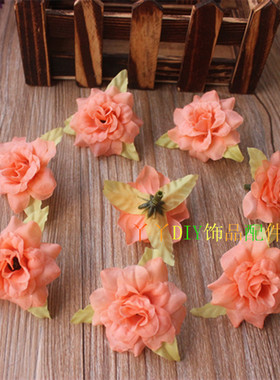 仿真丝布小玫瑰花花头花环DIY