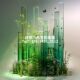 Acrylic gradient transparent frosted box