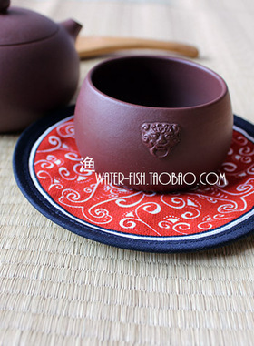 餐垫杯垫纯棉布艺隔热垫中式手工