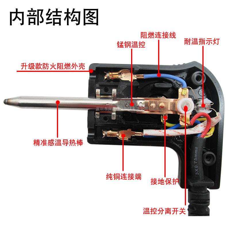 多功能电热锅电火锅插头电源线电烤盘涮烤烧一体通用调温线电源线