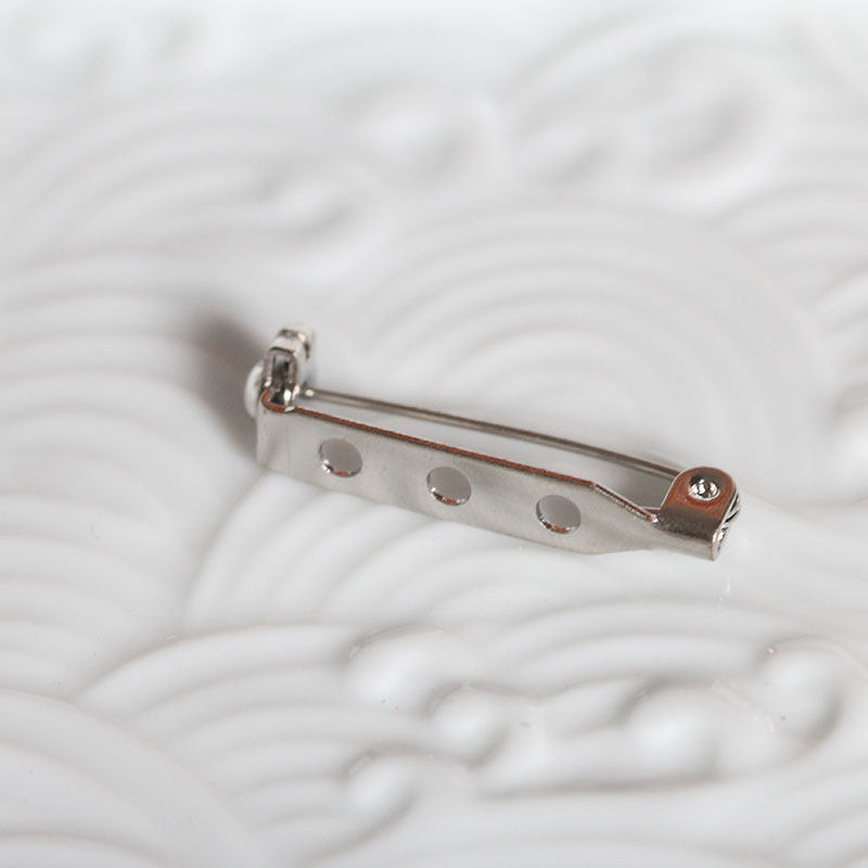 花影梦古风饰品DIY配件防扎胸花材料*黄铜质安全胸针底座25*5mm,淘宝优惠券,粉丝福利购,淘宝优惠卷