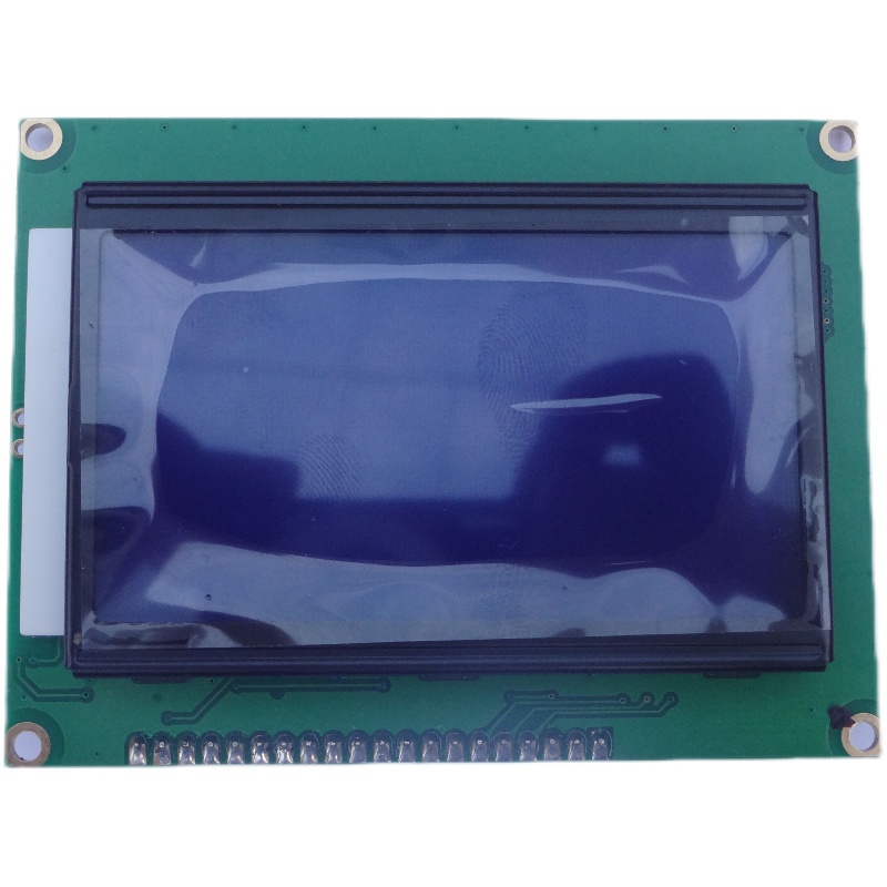 火龙电子，LCD12864 液晶屏  蓝色 带背光 带字库 焊接好插针
