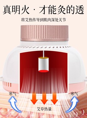 无烟艾灸盒随身家用艾柱灸盒