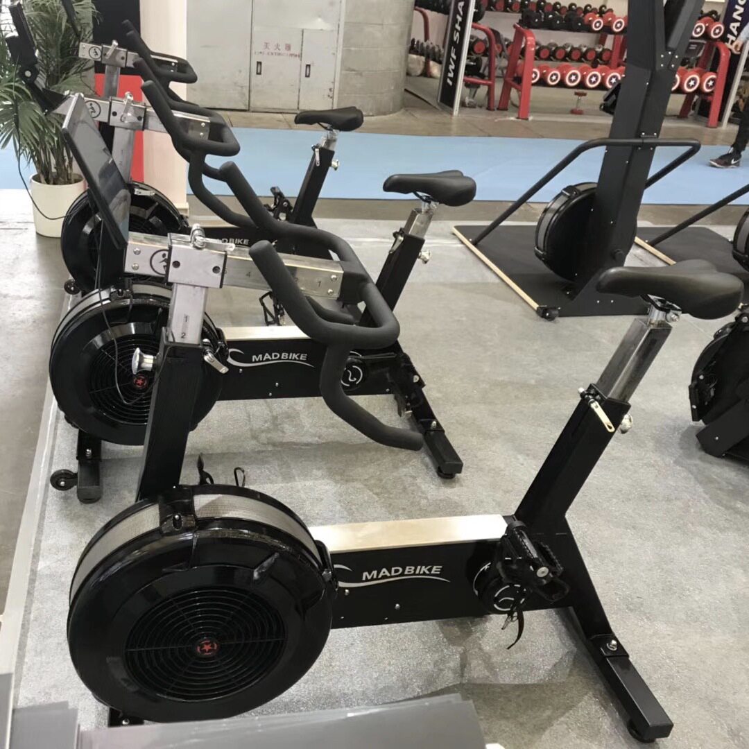 New manufacturer commercial wind resistance fitness bike aerobic spinning bike gym adjustable fitness fan bike