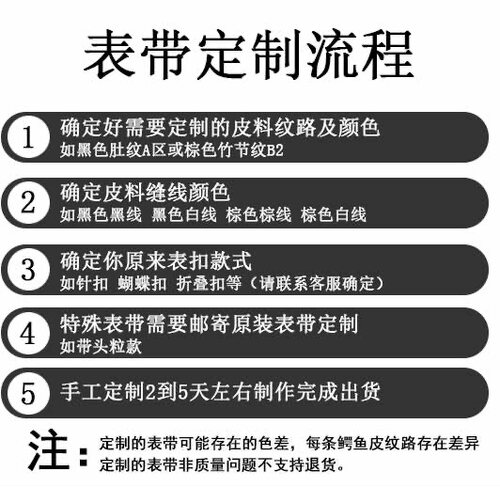 鱼美手工美洲鳄鱼表带适用欧米茄江诗丹顿积家真皮万国浪琴等 - 图2