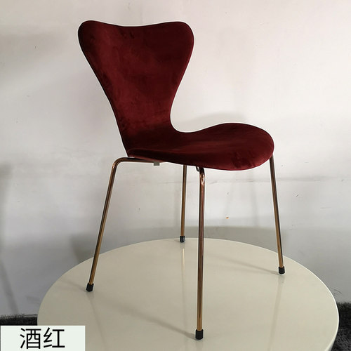 星友家居Chair高品质包布7七号椅家用餐椅现代简约好住网红椅整装 - 图1