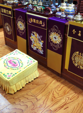 拜垫套莲花拜凳蒲团坐垫打坐禅垫套48*48cm