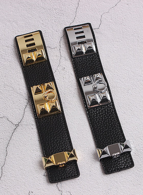 欧美风铆钉明星款手镯CDC皮手带