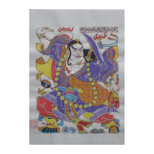 Weifang Yangjiabu Wooden Edition Новый год живопись*Характер водяной маржи.