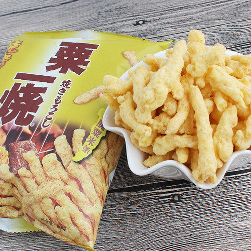 香港四洲粟一烧80g*8包休闲小吃80怀旧零食膨化休闲小吃粟米棒条 - 图2