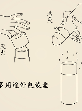 雷火神针桑皮纸加粗艾灸条