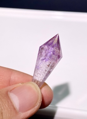 天然水晶 紫超七彼岸花灵摆吊坠 水晶挂件 毛衣链项链 一物一图