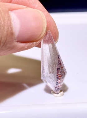 天然水晶 金草莓超七毒液彼岸花灵摆吊坠 水晶挂件 项链 一物一图