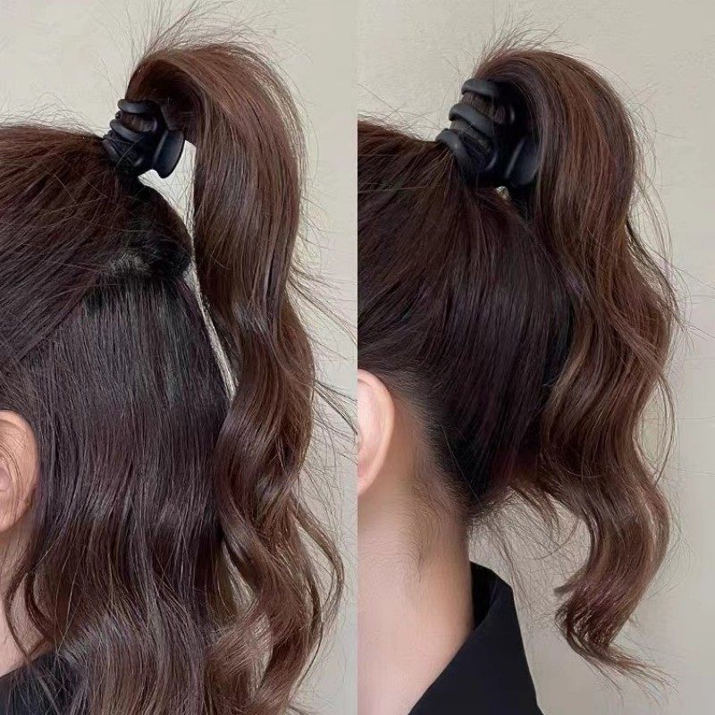 网红南瓜抓夹丸子头发夹高马尾固定神器女气质防塌盘发夹头饰发卡,淘宝优惠券,粉丝福利购,淘宝优惠卷