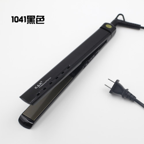 正品千艺K&K钛金拉直发器电夹板烫发器直卷两用熨板窄不伤发直板 - 图1