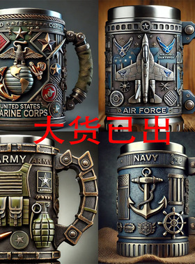 发动机V8杯子V6创意马克杯树脂工艺品高级感小众机械引擎摆件