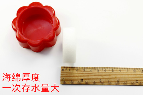 湿手器海绵沾水点钞数钞用海绵缸沾财务用点钞沾水盒办公用品批发 - 图1