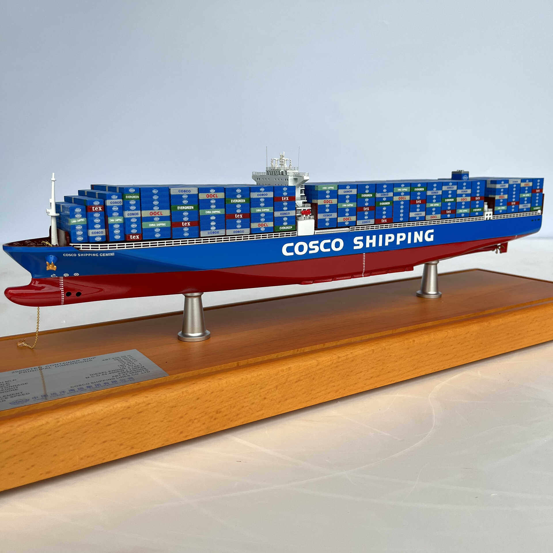 中远海运集装箱船物流礼品轮船货轮船舶模型仿真航运摆件纪念展览,淘宝优惠券,粉丝福利购,淘宝优惠卷
