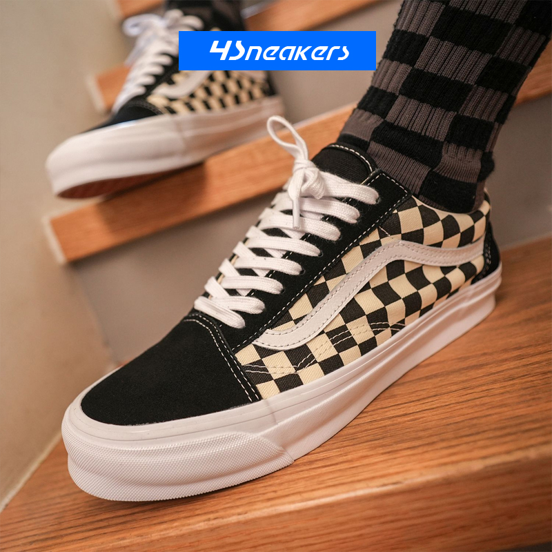 范斯Vans Old Skool 安纳海姆黑白男女低帮帆布鞋板鞋VN0A4P3X639 - 图0