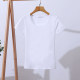 Short-sleeved Korean version regular solid color pure cotton women's tight short style