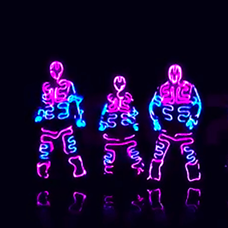 LED发光线荧光舞表演服道具激光舞演出服美国达人秀夜店衣服测试 - 图1