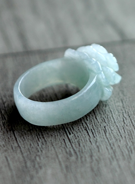 缅甸翡翠戒指情侣璞钰轩坊民族风