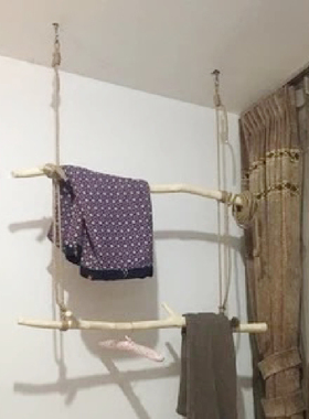 手工麻绳  装饰晾衣绳diy编织捆绑绳黄麻天然缠绕树枝挂衣杆悬挂