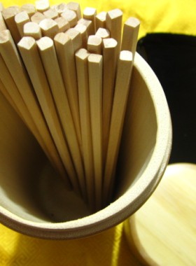 禾木易经筹策蓍草外圆方型竹筒