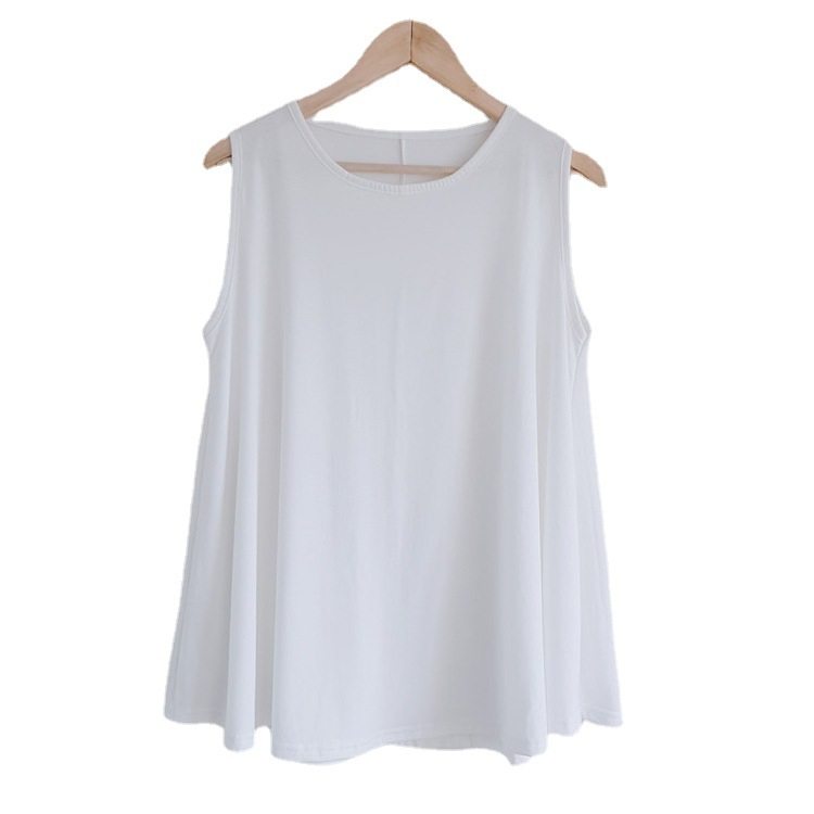 300斤胖人胖妞特大码女装夏200斤莫代尔宽肩大下摆背心吊带居家服