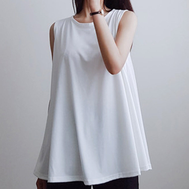 300斤胖人胖妞特大码女装夏200斤莫代尔宽肩大下摆背心吊带居家服