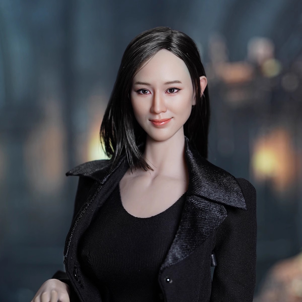 1/6兵人模型亚洲台湾女头雕明星美女张钧甯sdh039头像 - 图3