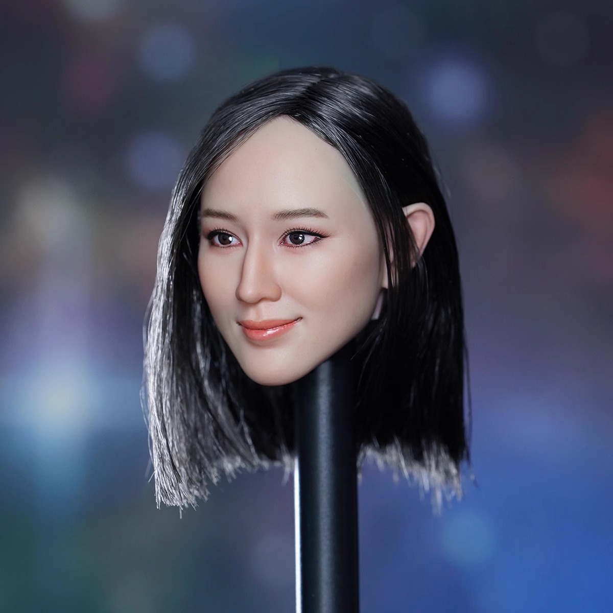 1/6兵人模型亚洲台湾女头雕明星美女张钧甯sdh039头像 - 图0