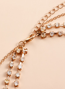 酒吧夜店配饰轻奢水钻层次