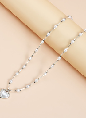 甜酷吊坠大爱心斯文温柔