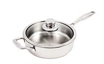 Swiss Diamond Premium Clad Saute Pan W Lid - 3 2 Q