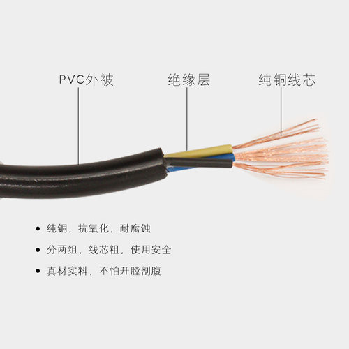 麻将机电源线四口机通用全铜线加粗加长全自动麻将机配件特价包邮 - 图0