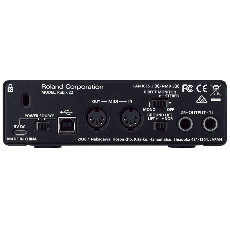 Roland/罗兰 Rubix22 2进2出 USB外置声卡专业录音 音频接口 - 图1
