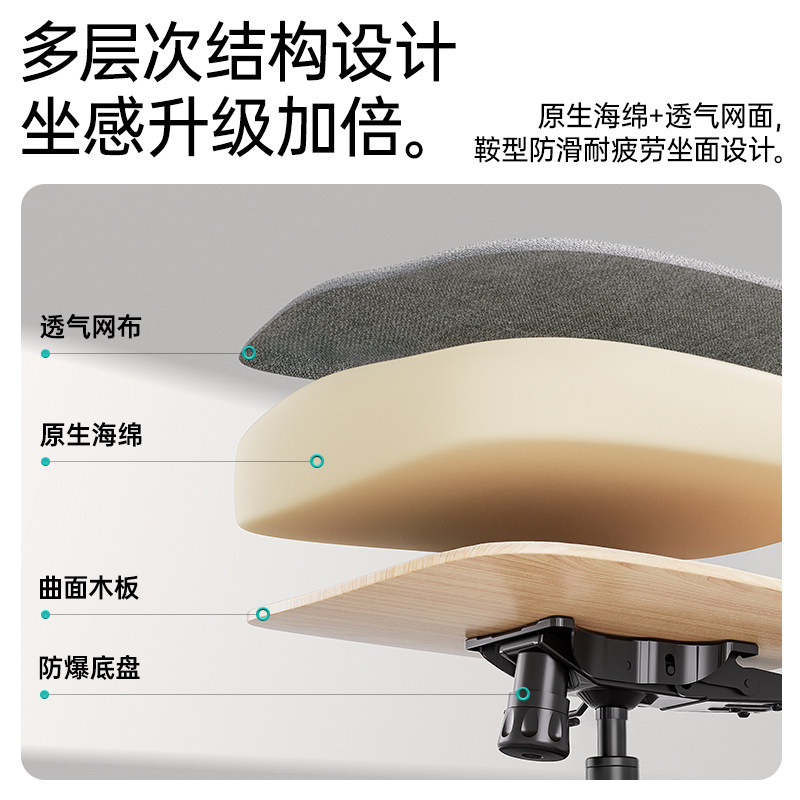 黑白调P5人体工学椅电脑椅家用椅子办公椅学习椅电竞椅书桌椅午休,淘宝优惠券,粉丝福利购,淘宝优惠卷