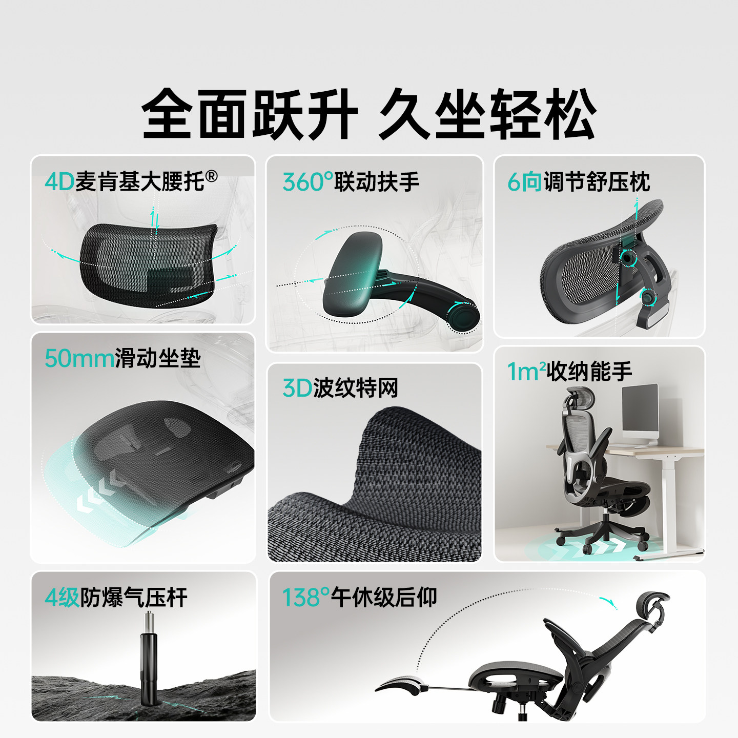 【达人专享】黑白调P2pro+人体工学椅电竞椅电脑椅椅久坐办公椅