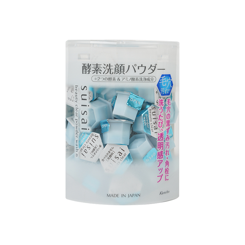 日本嘉娜宝suisai酵素洗颜粉氨基酸洁面粉清洁毛孔去角质提亮32粒