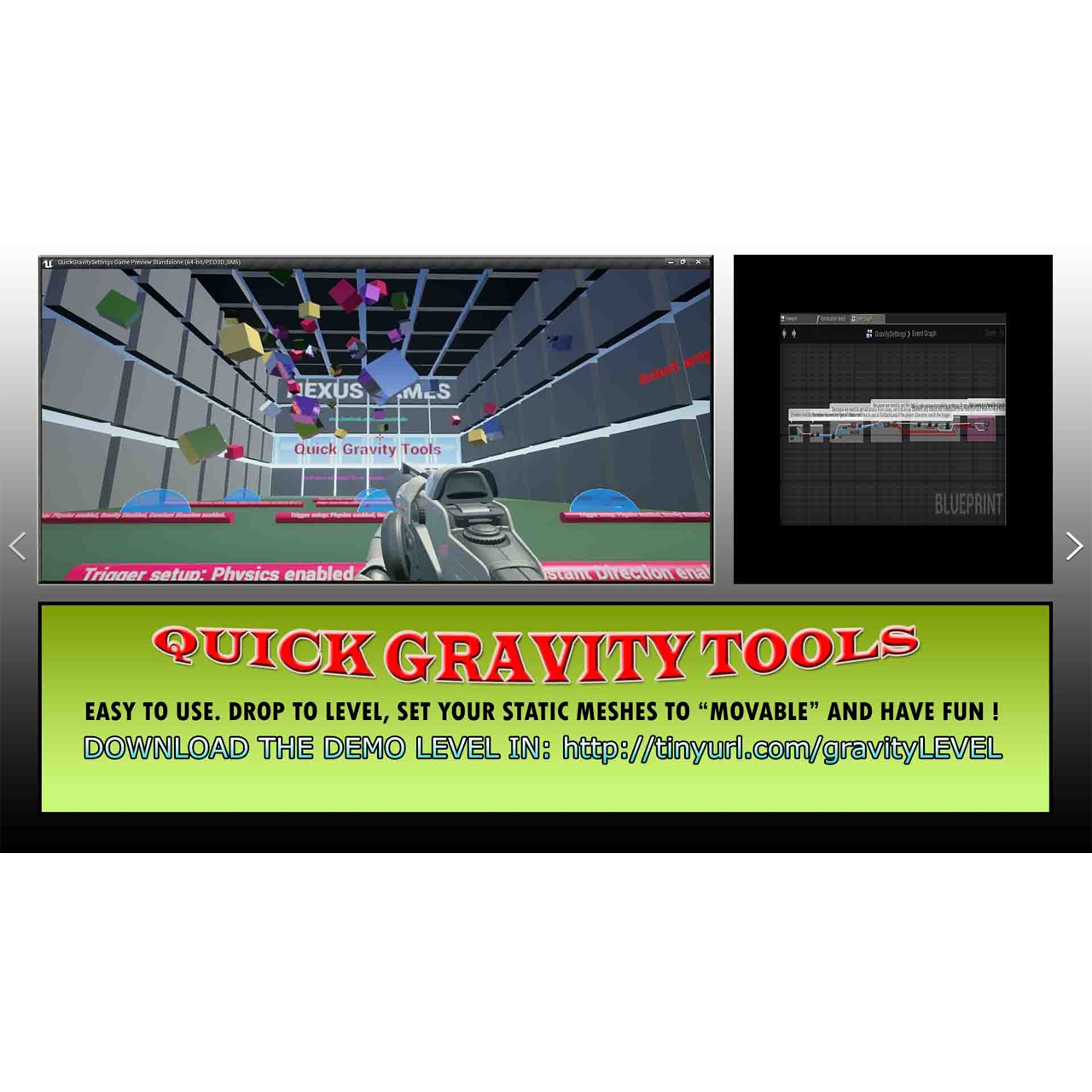 UE4UE5 Quick Gravity Tools 快速重力工具插件蓝图 - 图0